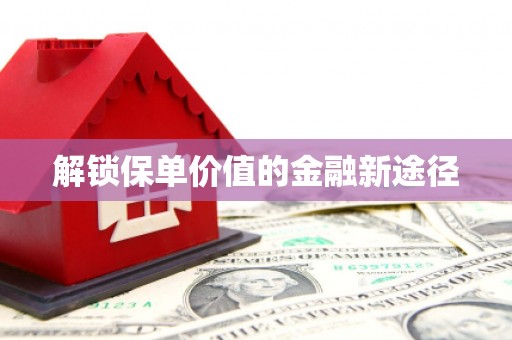 临漳解锁保单价值的金融新途径
