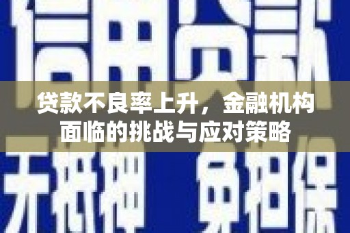 临漳贷款不良率上升，金融机构面临的挑战与应对策略