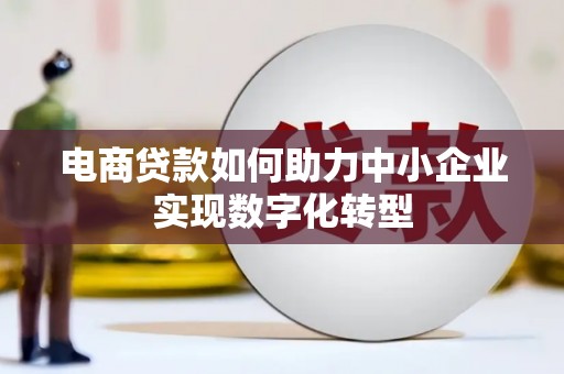 临漳电商贷款如何助力中小企业实现数字化转型