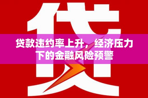 临漳贷款违约率上升，经济压力下的金融风险预警