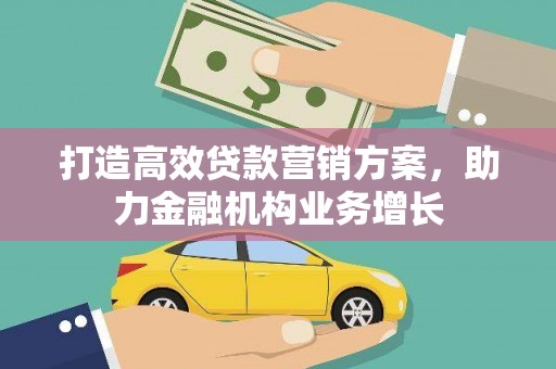 临漳打造高效贷款营销方案，助力金融机构业务增长