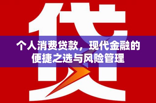 临漳个人消费贷款，现代金融的便捷之选与风险管理