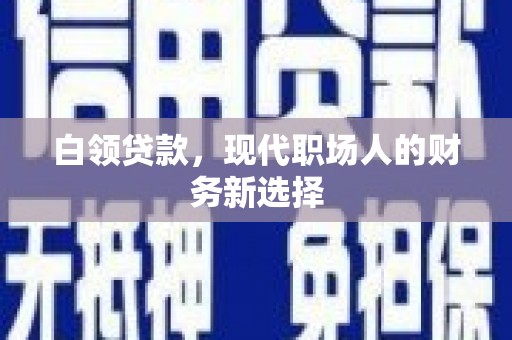 临漳白领贷款，现代职场人的财务新选择