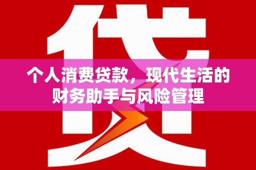 临漳个人消费贷款，现代生活的财务助手与风险管理