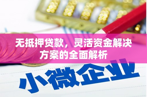 临漳无抵押贷款，灵活资金解决方案的全面解析