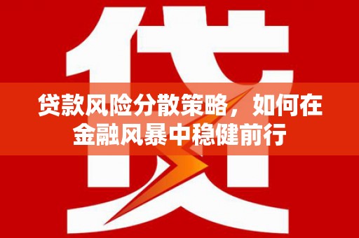 临漳贷款风险分散策略，如何在金融风暴中稳健前行