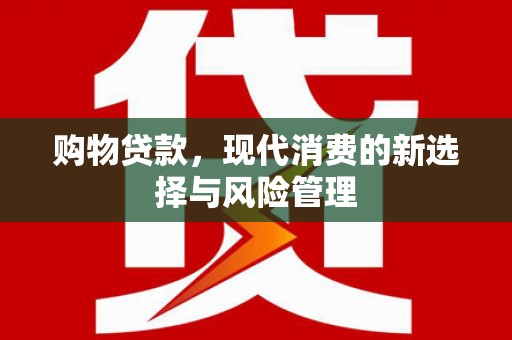 临漳购物贷款，现代消费的新选择与风险管理