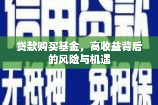 临漳贷款购买基金，高收益背后的风险与机遇
