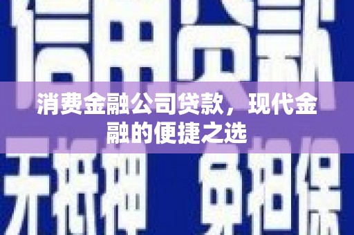 临漳消费金融公司贷款，现代金融的便捷之选