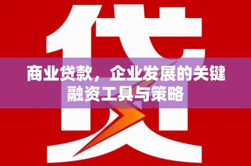 临漳商业贷款，企业发展的关键融资工具与策略