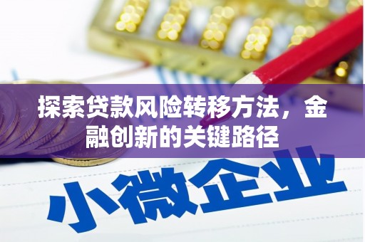 临漳探索贷款风险转移方法，金融创新的关键路径