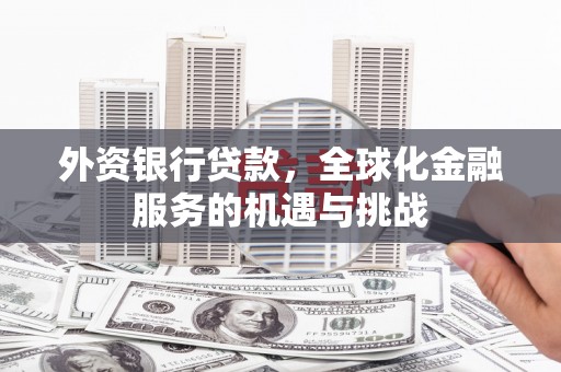 临漳外资银行贷款，全球化金融服务的机遇与挑战