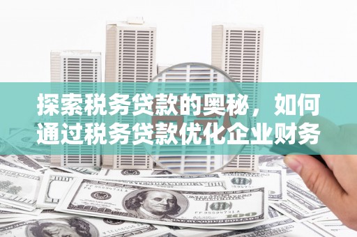 临漳探索税务贷款的奥秘，如何通过税务贷款优化企业财务