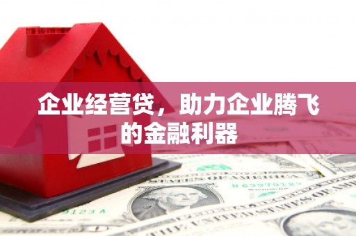 临漳企业经营贷，助力企业腾飞的金融利器