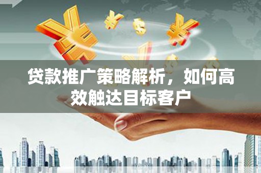 临漳贷款推广策略解析，如何高效触达目标客户