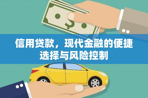 临漳信用贷款，现代金融的便捷选择与风险控制