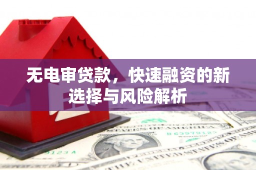 临漳无电审贷款，快速融资的新选择与风险解析