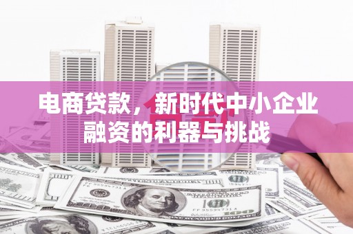 临漳电商贷款，新时代中小企业融资的利器与挑战