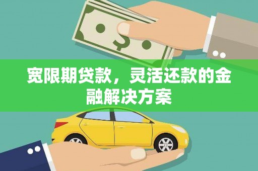 临漳宽限期贷款，灵活还款的金融解决方案