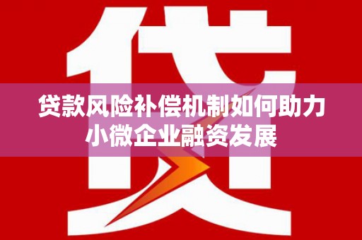临漳贷款风险补偿机制如何助力小微企业融资发展