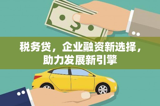 临漳税务贷，企业融资新选择，助力发展新引擎