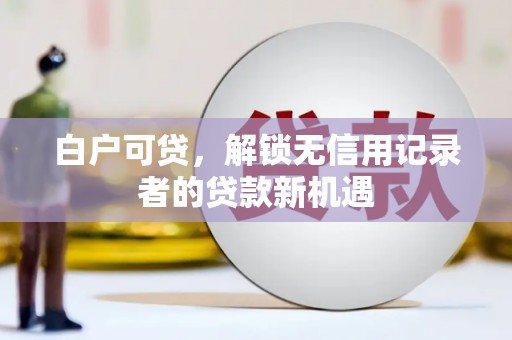临漳白户可贷，解锁无信用记录者的贷款新机遇