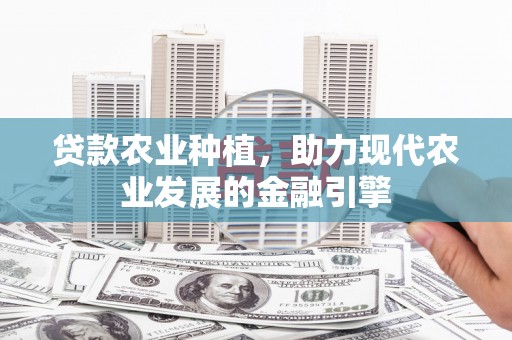 临漳贷款农业种植，助力现代农业发展的金融引擎