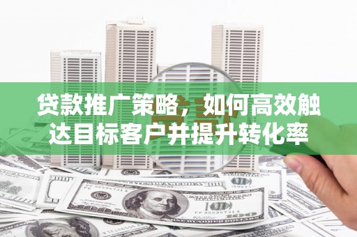 临漳贷款推广策略，如何高效触达目标客户并提升转化率