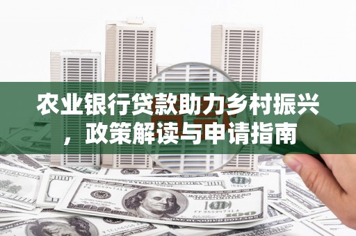 临漳农业银行贷款助力乡村振兴，政策解读与申请指南