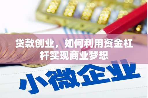 临漳贷款创业，如何利用资金杠杆实现商业梦想