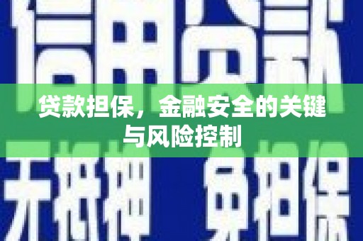临漳贷款担保，金融安全的关键与风险控制